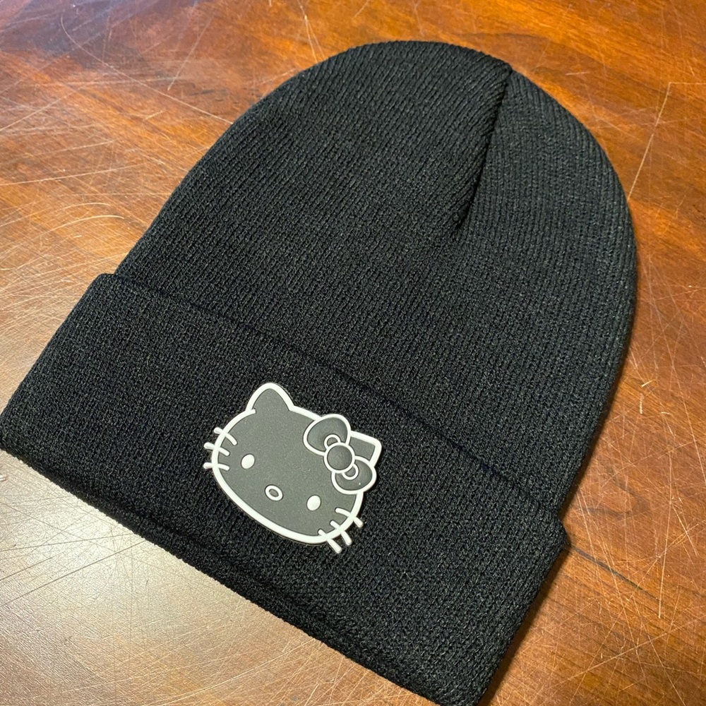 Hello Kitty Black Beanie for Kids - Picture 3 of 5